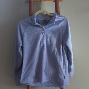 Eddie Bauer Light Purple Textured Women's Sweatshirt